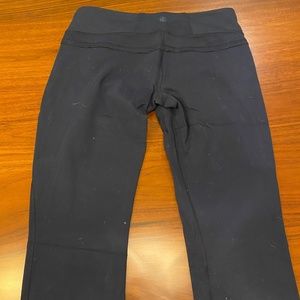 Lululemon Cropped Black Wide-leg Pants
